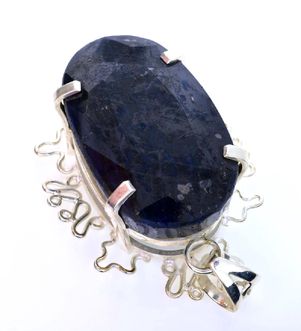 APP: 12.6k Fine Jewelry Designer Sebastian 290.08CT: Gov. File: K-01893 Fine Jewelry Designer Sebastian 290.08CT Oval Cut Sapphire and Sterling Silver Pendant Retail Replacement Value:$12.6KPendant Shipping: $19.95