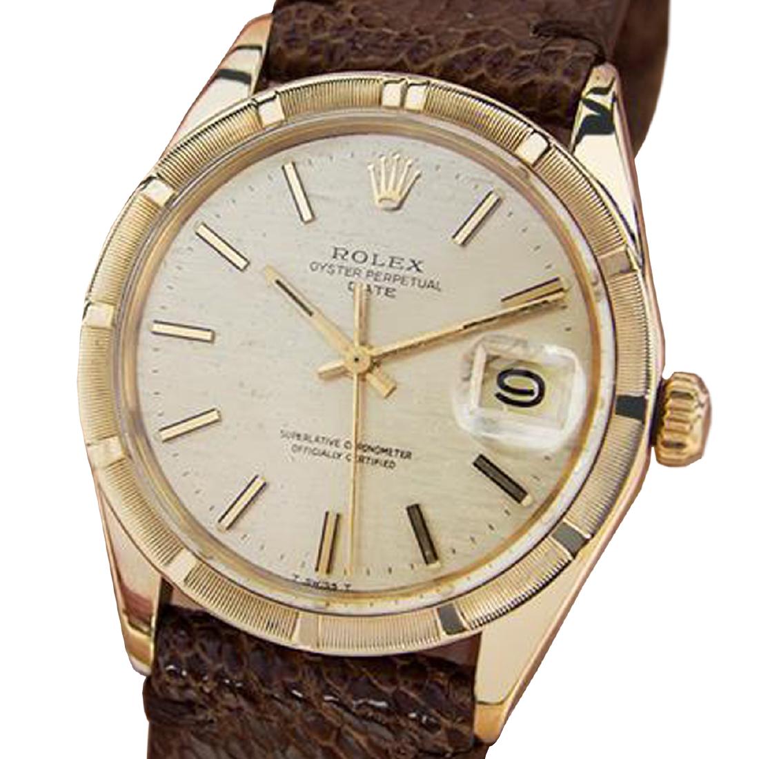 *Rolex Oyster Perpetual 1501 Date 14K Gold 1970: Gov. File: H-33592 *Rolex Oyster Perpetual 1501 Date 14K Gold 1970 Automatic Unisex Watch Asset Type: Watch Shipping: $19.95