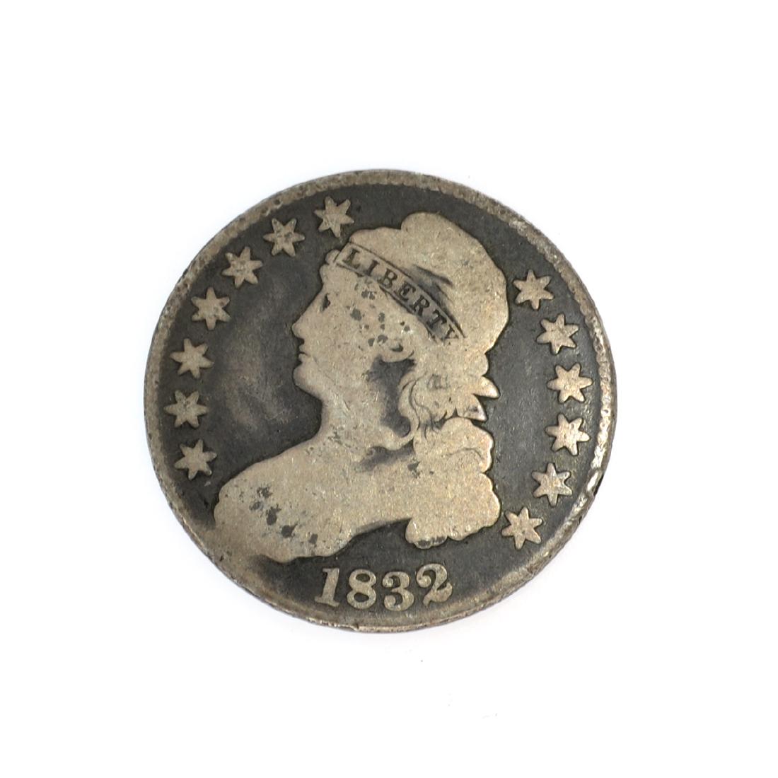 1832 Capped Bust Half Dollar Coin: Gov. File: C-47443 1832 Capped Bust Half Dollar Coin Asset Type: Coin Shipping: $9.95