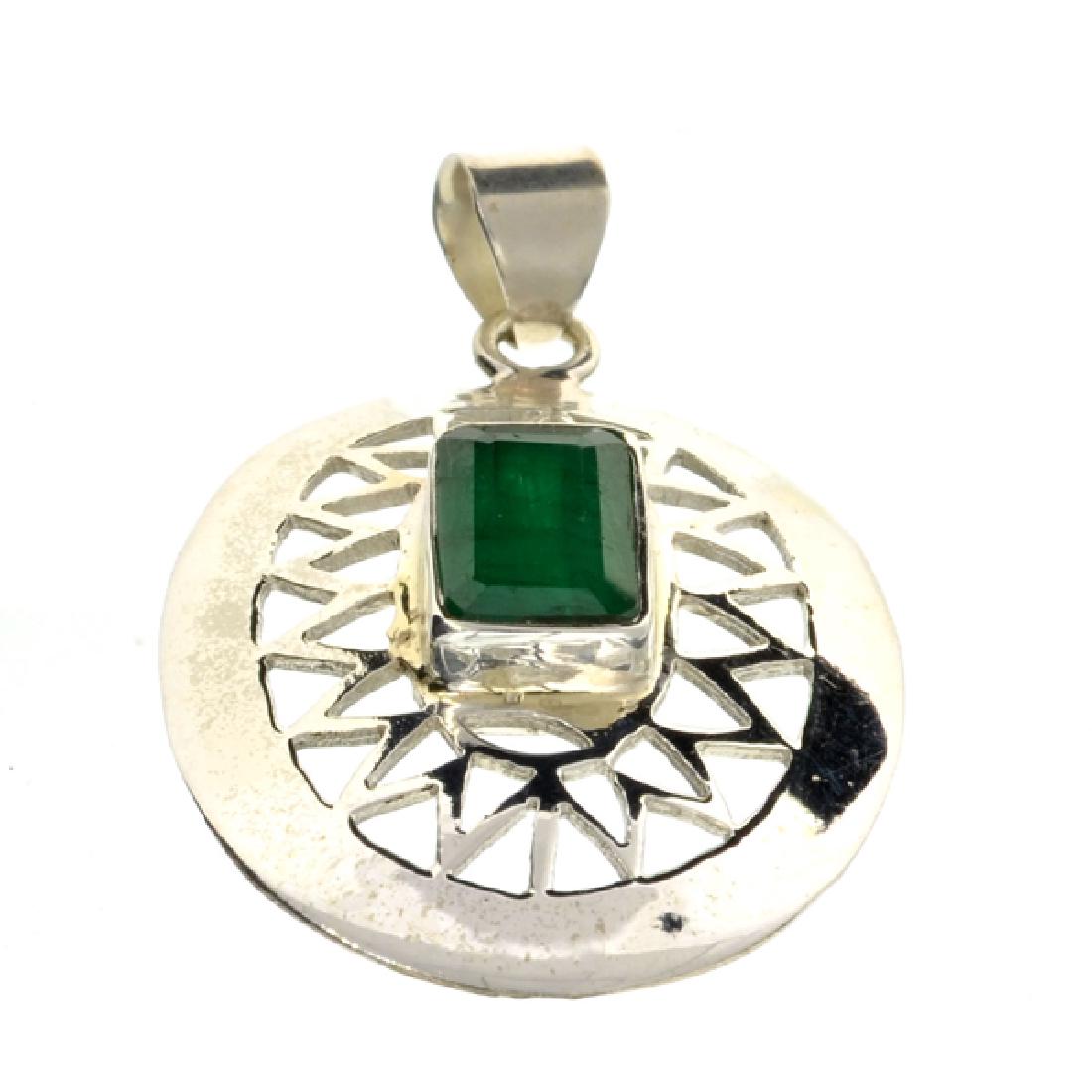 APP: 3.1k Fine Jewelry Designer Sebastian 3.25CT: Gov. File: K-03232 Fine Jewelry Designer Sebastian 3.25CT Emerald Cut Green Beryl Emerald And Platinum Over Sterling Silver Pendant Retail Replacement Value:$3.1K Pendant Shipping: $19.95