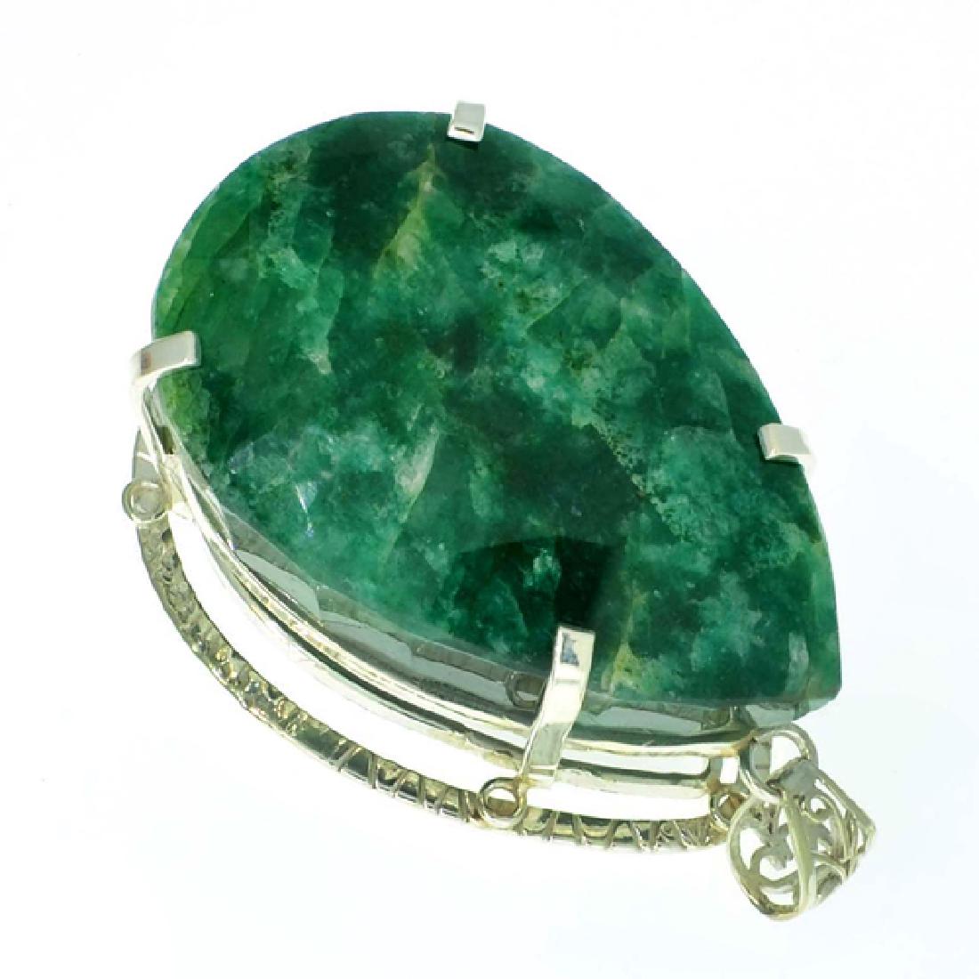 APP: 12.4k Fine Jewelry Designer Sebastian 373.64CT: Gov. File: K-01939 Fine Jewelry Designer Sebastian 373.64CT Pear Cut Green Beryl and Sterling Silver Pendant Retail Replacement Value:$12.4K Pendant Shipping: $19.95
