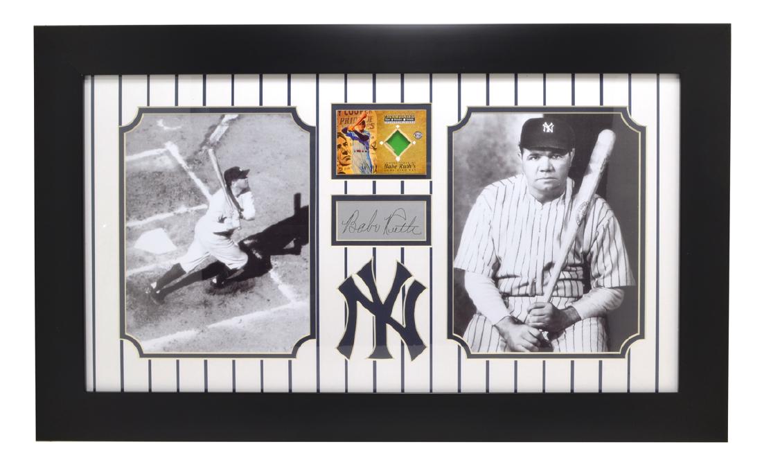 Very Rare Plate Signed Photo Of Babe Ruth With Authenic: Gov. File: M-05773 Very Rare Plate Signed Photo Of Babe Ruth With Authenic Original Swatch Of Clothing -PNR- Asset Type: SportShipping: $24.95. Item may be pick up only, or require additional shipping