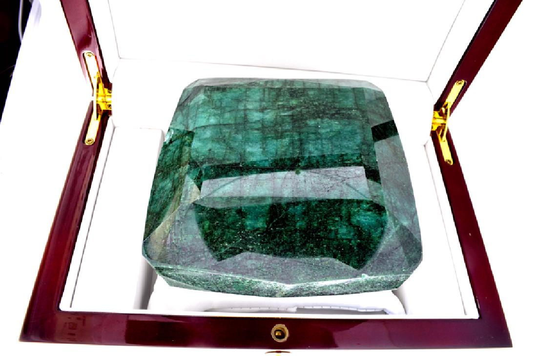 APP: 20.2k 5,481.00CT Cushion Cut Green Beryl Emerald: Gov. File: H-01867 5,481.00CT Cushion Cut Green Beryl Emerald Gemstone Retail Replacement Value: $20.2K Asset Type: Gemstone Shipping: $19.95