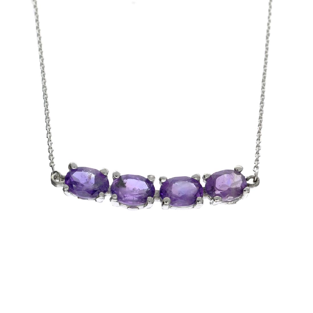 APP: 0.5k Fine Jewelry Designer Sebastian, 2.56CT Oval: Gov. File: H-29883 Fine Jewelry Designer Sebastian, 2.56CT Oval Cut Amethyst And Sterling Silver Necklace Retail Replacement Value: $0.5K Asset Type: Necklace Shipping: $19.95