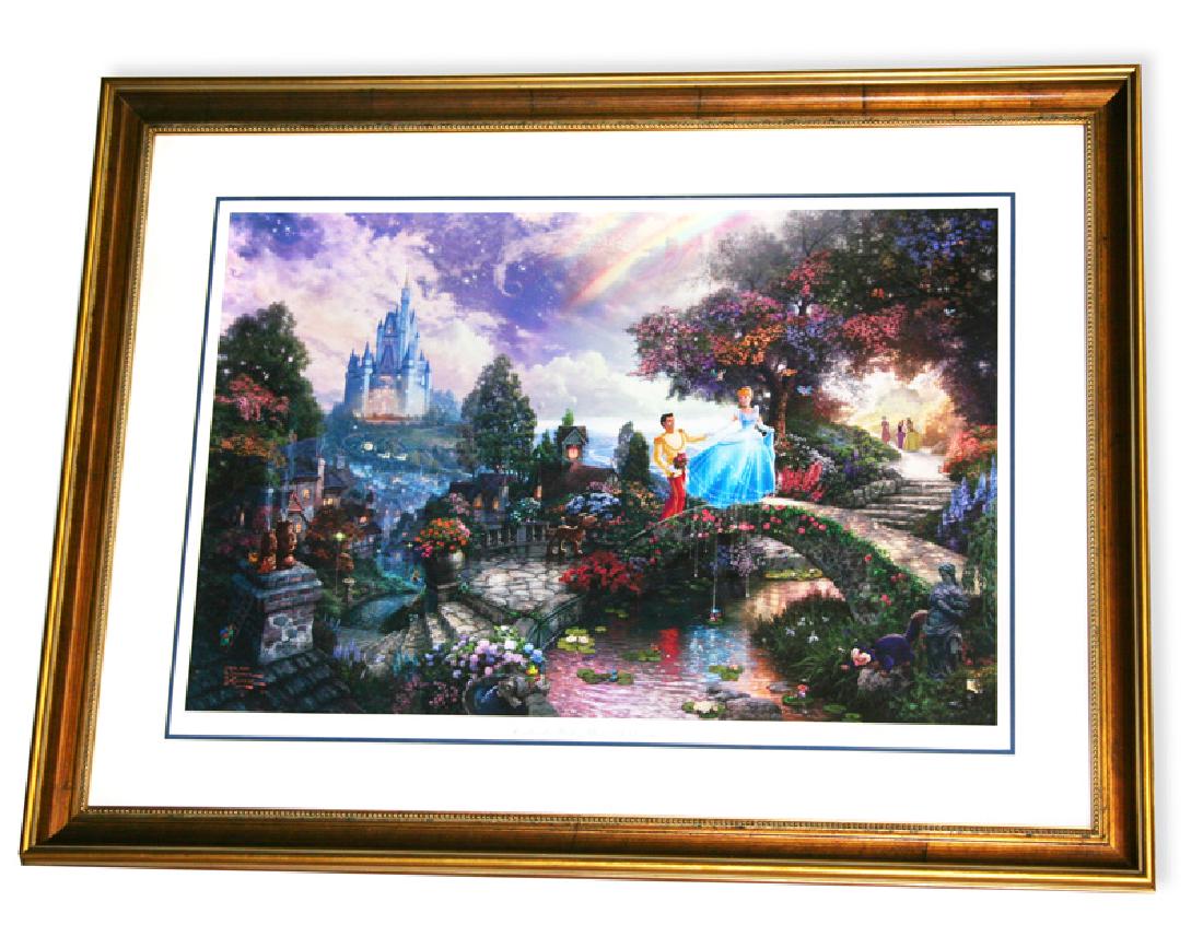Rare Thomas Kinkade Original Limited Edition Numbered: Gov. File: M-08939 Rare Thomas Kinkade Original Limited Edition Numbered Lithograph Plate Signed Museum Framed ''Cinderella Wishes Upon a Dream'' Asset Type: LithographShipping: $24.95. Item may be pi