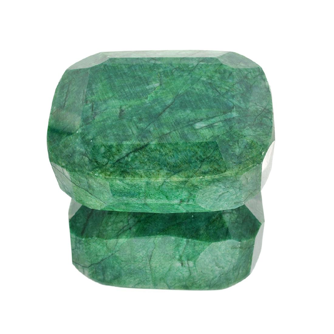 APP: 5.8k 2,310.48CT Rectangular Cushion Cut Green: Gov. File: H-38561 2,310.48CT Rectangular Cushion Cut Green Beryl Emerald Gemstone Retail Replacement Value: $5.8K Asset Type: Gemstone Shipping: $19.95