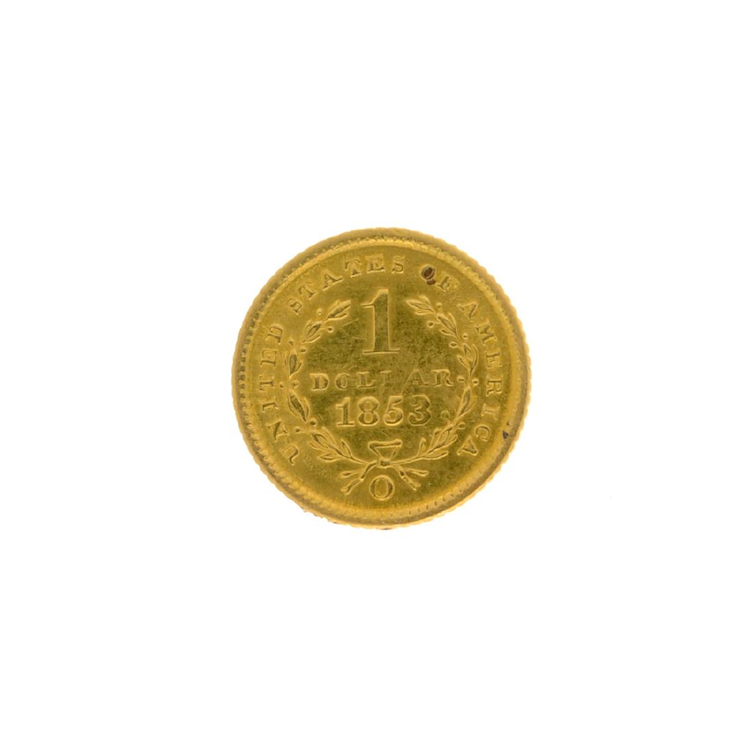 1853-O $1 U.S. Liberty Head Gold Coin: Gov. File: C-55197 1853-O $1 U.S. Liberty Head Gold Coin Asset Type: Coin Shipping: $9.95