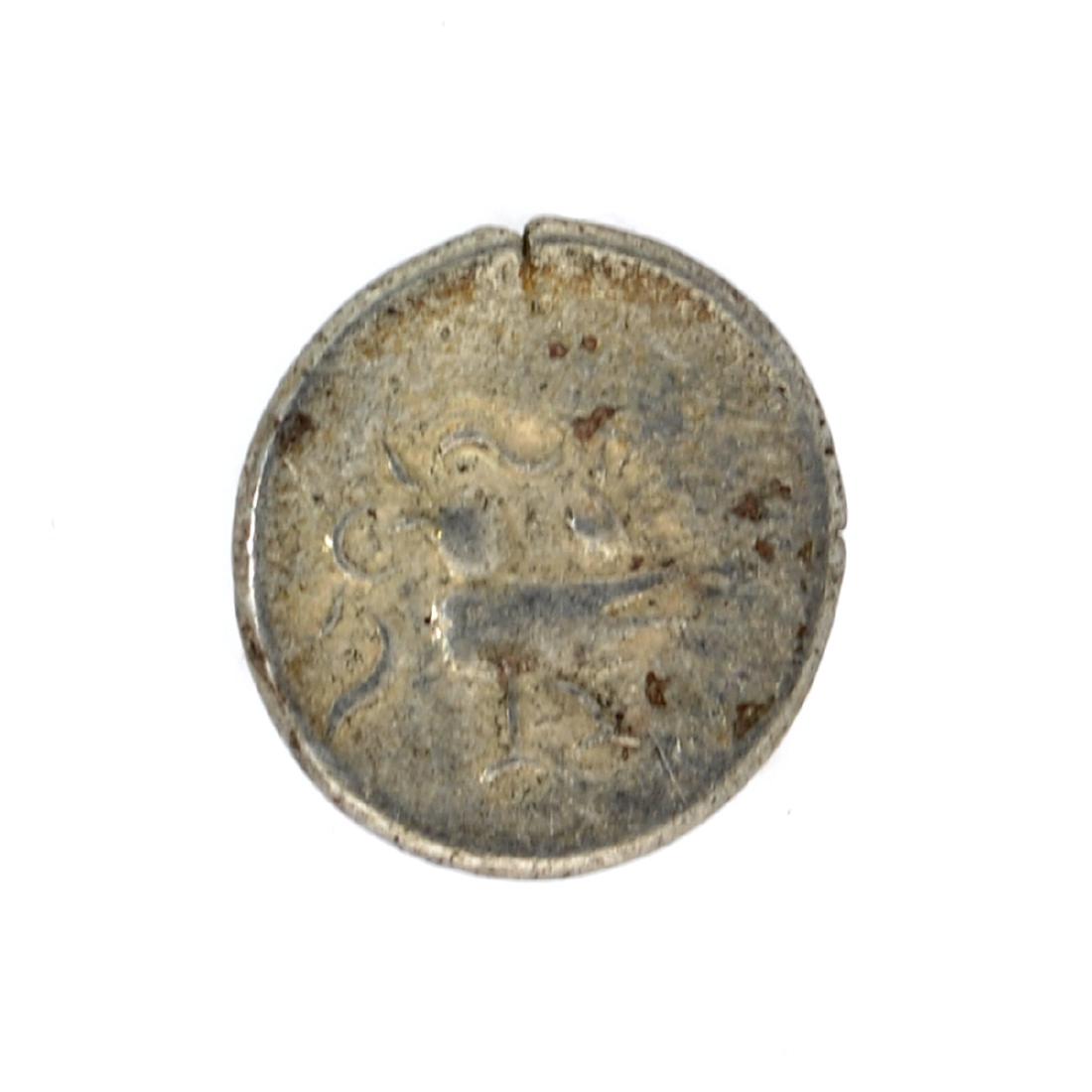 1847 Cambodia Billion 1/8 Tical Hamza Bird Facing Left,: Gov. File: C-48692 1847 Cambodia Billion 1/8 Tical Hamza Bird Facing Left, Uniface Coin Asset Type: Coin Shipping: $9.95