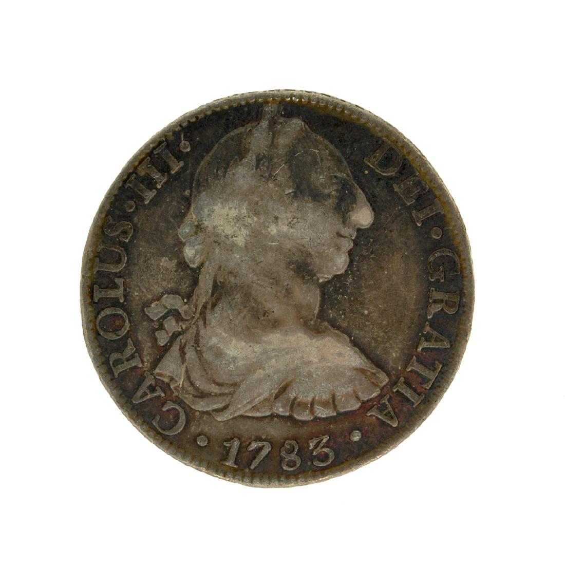 1783 Extremely Rare Eight Reales American First Silver: Gov. File: C-57305 1783 Extremely Rare Eight Reales American First Silver Dollar Coin Asset Type: Coin Shipping: $9.95