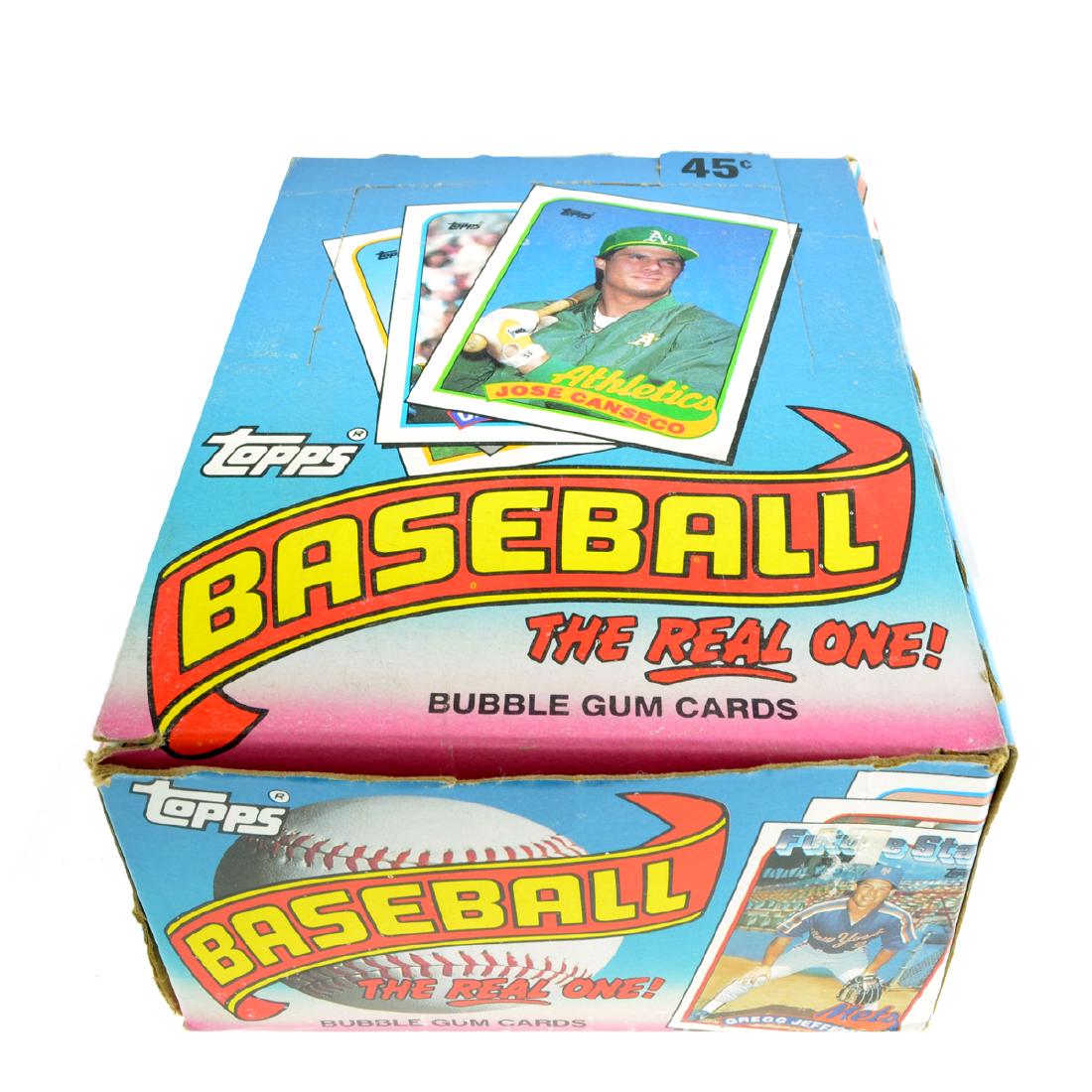 1989 Box Of Topps Bubble Gum Baseball Cards 36ct: Gov. File: T-14735 1989 Box Of Topps Bubble Gum Baseball Cards 36ct Asset Type: Collectable Shipping: $29.95