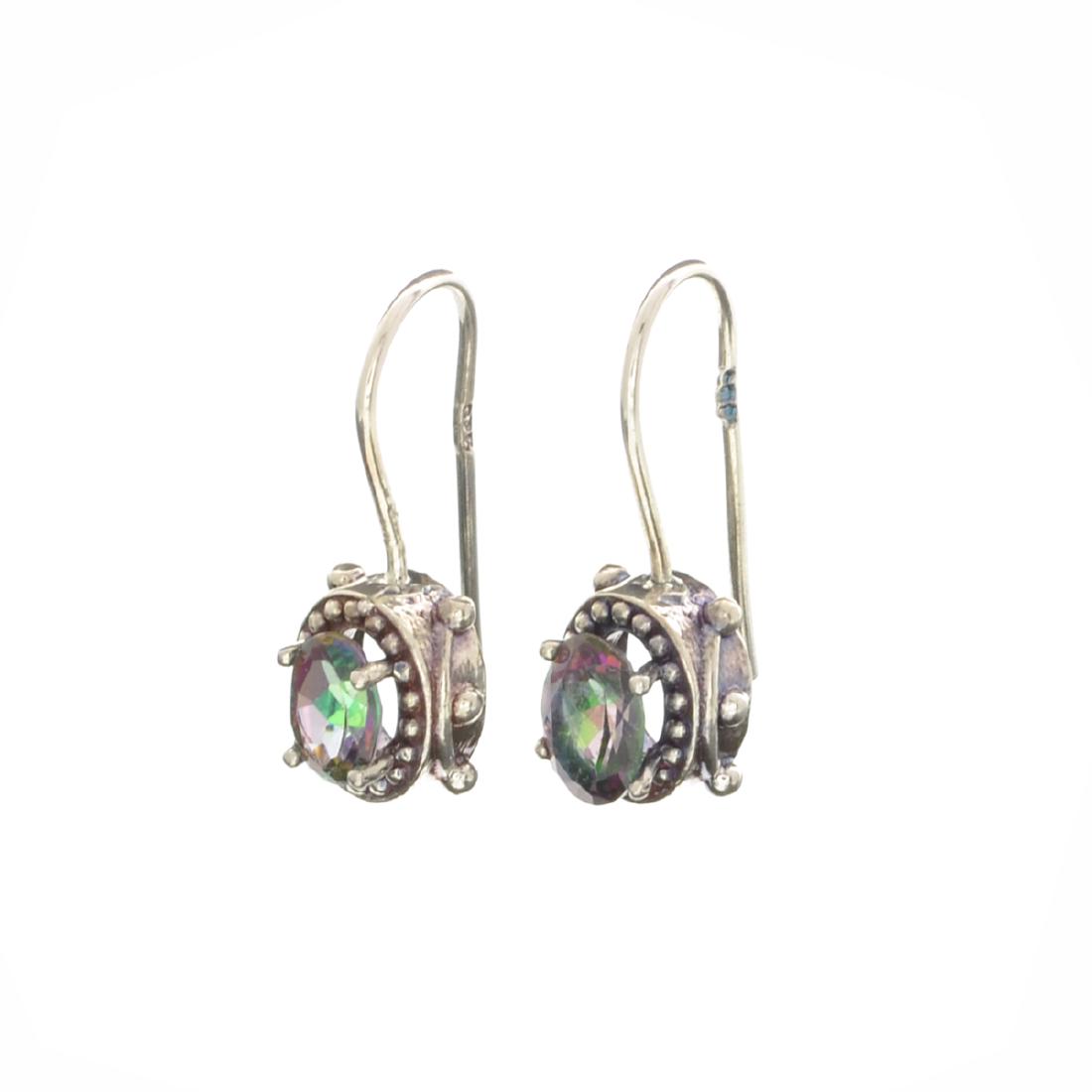 APP: 0.5k Fine Jewelry Designer Sebastian 1.82CT Oval: Gov. File: H-27905 Fine Jewelry Designer Sebastian 1.82CT Oval Cut Mystic Topaz and Sterling Silver Earrings Retail Replacement Value: $0.5K Asset Type: Earrings Shipping: $19.95