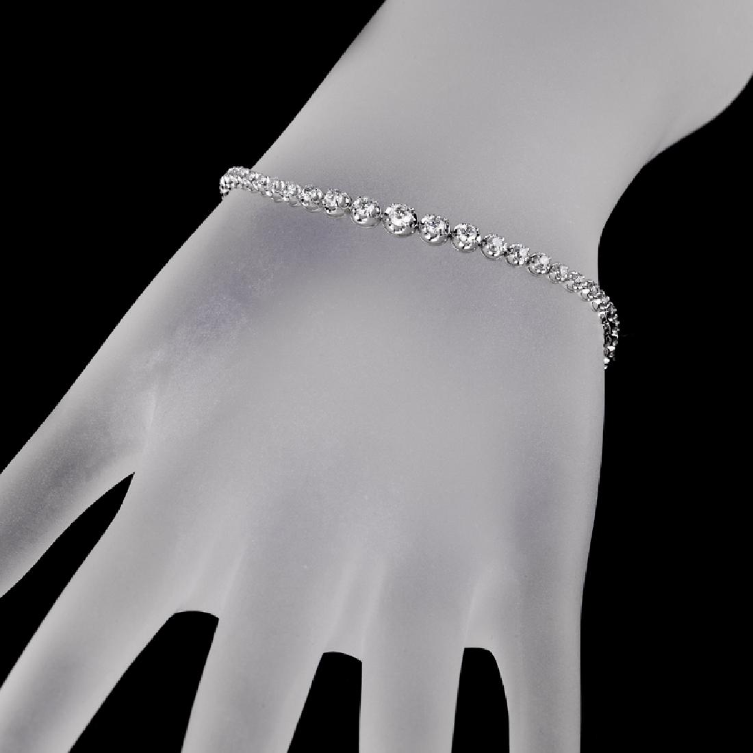 APP: 4.7k *Fine Jewelry 14 kt. White Gold, 2.02CT Round: Gov. File: H-18614 *Fine Jewelry 14 kt. White Gold, 2.02CT Round Brilliant Cut Diamond Bracelet (VGN A-26) Retail Replacement Value: $4.7K Asset Type: Bracelet Shipping: $19.95