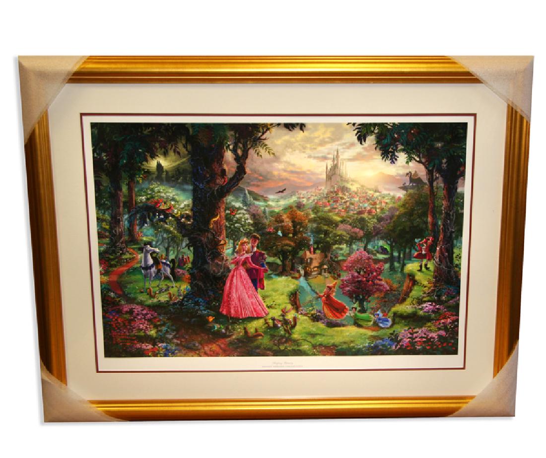 Rare Thomas Kinkade Original Ltd Edt Numbered: Gov. File: M-08834 Rare Thomas Kinkade Original Limited Edition Numbered Lithograph Plate Signed Museum Framed ''Sleeping Beauty'' Asset Type: LithographShipping: $24.95. Item may be pick up only, or