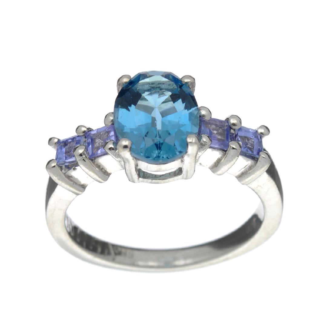 APP: 0.6k Fine Jewelry Designer Sebastian, 2.48CT Blue: Gov. File: H-40414 Fine Jewelry Designer Sebastian, 2.48CT Blue Topaz And Tanzanite Sterling Silver Ring Retail Replacement Value: $0.6K Asset Type: Ring Shipping: $19.95