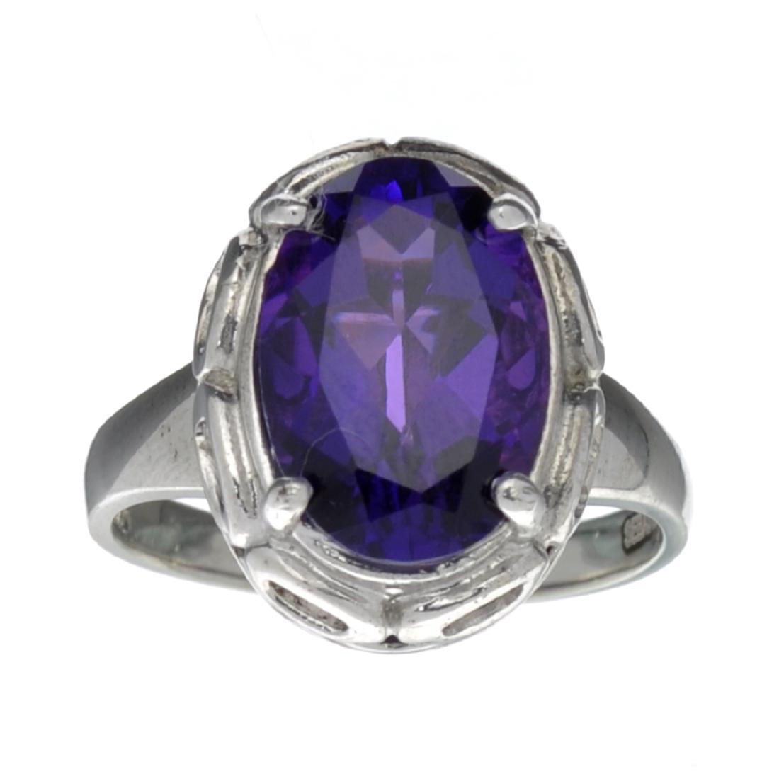 APP: 0.5k Fine Jewelry Designer Sebastian, 3.82CT Oval: Gov. File: H-30533 Fine Jewelry Designer Sebastian, 3.82CT Oval Cut Amethyst And Sterling Silver Ring Retail Replacement Value: $0.5K Asset Type: Ring Shipping: $19.95