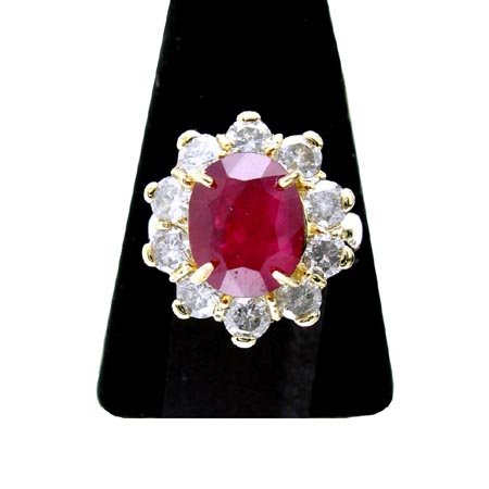 APP.: $17.5K, 14 kt. Gold, 5.77CT Ruby Ring, INVEST