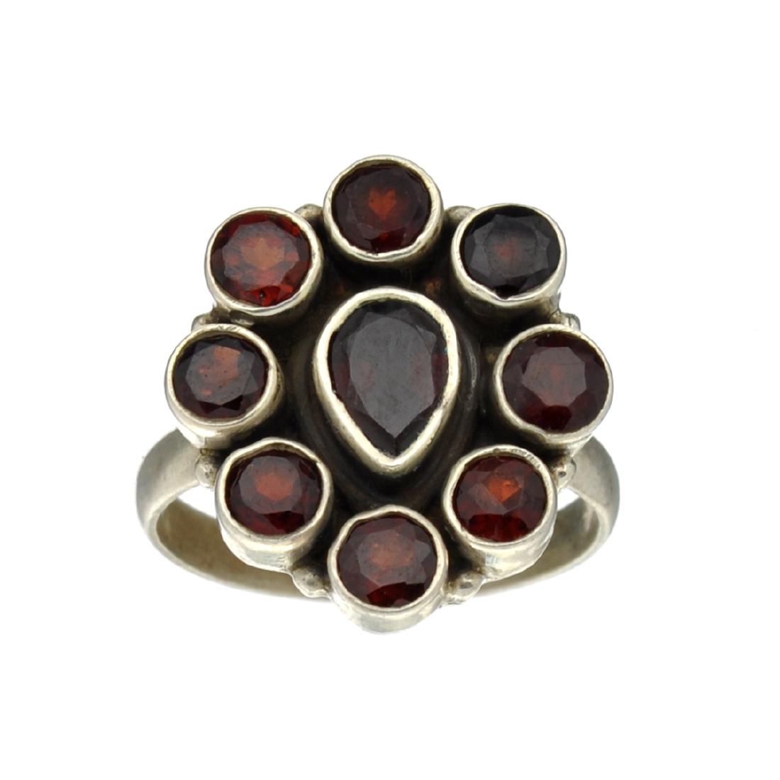 Rare Designer Sebastian Vintage, Garnet And Sterling: Gov. File: H-40023 Rare Designer Sebastian Vintage, Garnet And Sterling Silver Ring Asset Type: Ring Shipping: $19.95