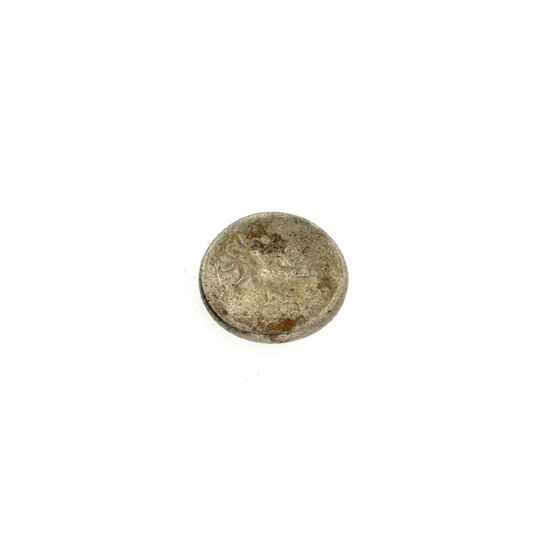 1847 Cambodia Billion 1/8 Tical Hamza Bird Facing Left,: Gov. File: C-48772 1847 Cambodia Billion 1/8 Tical Hamza Bird Facing Left, Uniface Coin Asset Type: Coin Shipping: $9.95