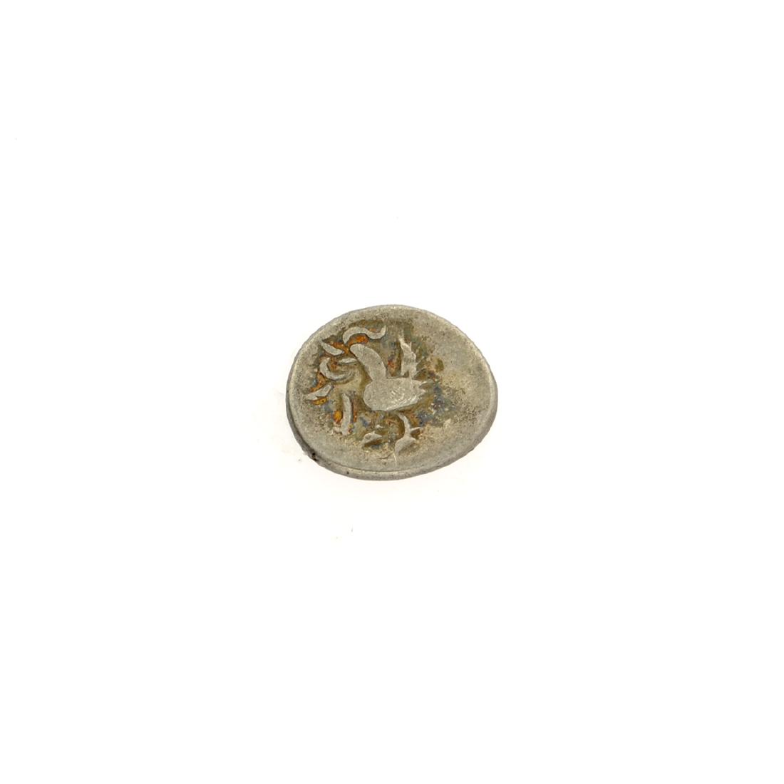 1847 Cambodia Billion 1/8 Tical Hamza Bird Facing Left,: Gov. File: C-48767 1847 Cambodia Billion 1/8 Tical Hamza Bird Facing Left, Uniface Coin Asset Type: Coin Shipping: $9.95