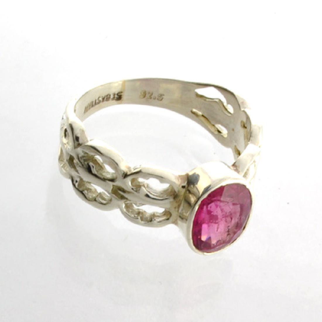 APP: 1.6k Fine Jewelry Designer Sebastian 2.01CT Oval: Gov. File: K-00507 Fine Jewelry Designer Sebastian 2.01CT Oval Cut Pink Tourmaline and Sterling Silver Ring Retail Replacement Value:$1.6KRing Shipping: $19.95