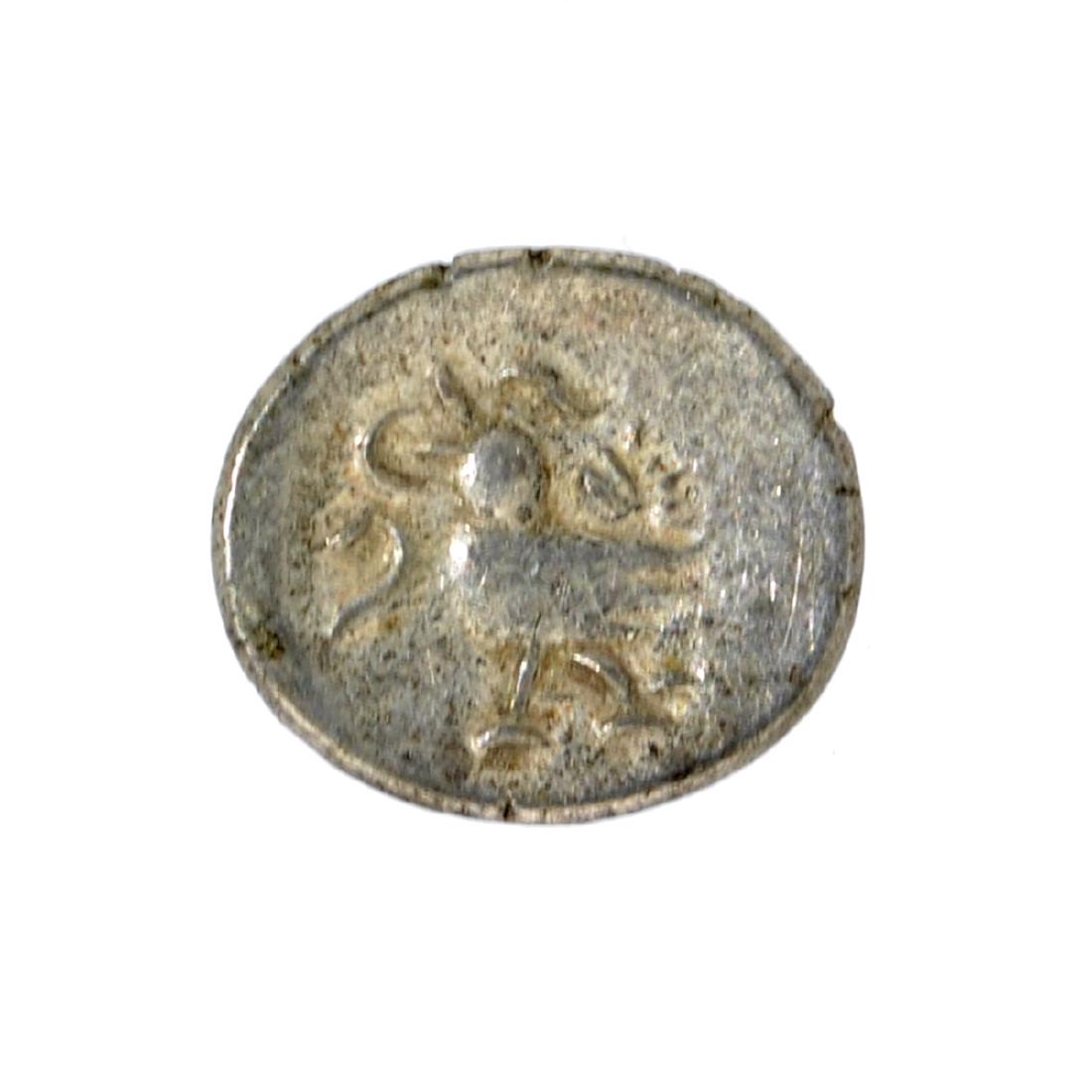 1847 Cambodia Billion 1/8 Tical Hamza Bird Facing Left,: Gov. File: C-48679 1847 Cambodia Billion 1/8 Tical Hamza Bird Facing Left, Uniface Coin Asset Type: Coin Shipping: $9.95