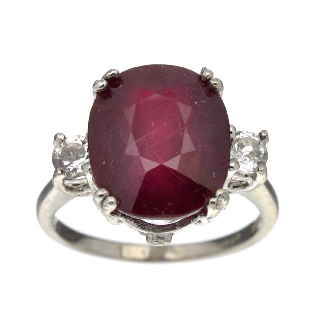 Rare Designer Sebastian Vintage, Ruby And White Topaz: Gov. File: H-40050 Rare Designer Sebastian Vintage, Ruby And White Topaz Sterling Silver Ring Asset Type: Ring Shipping: $19.95