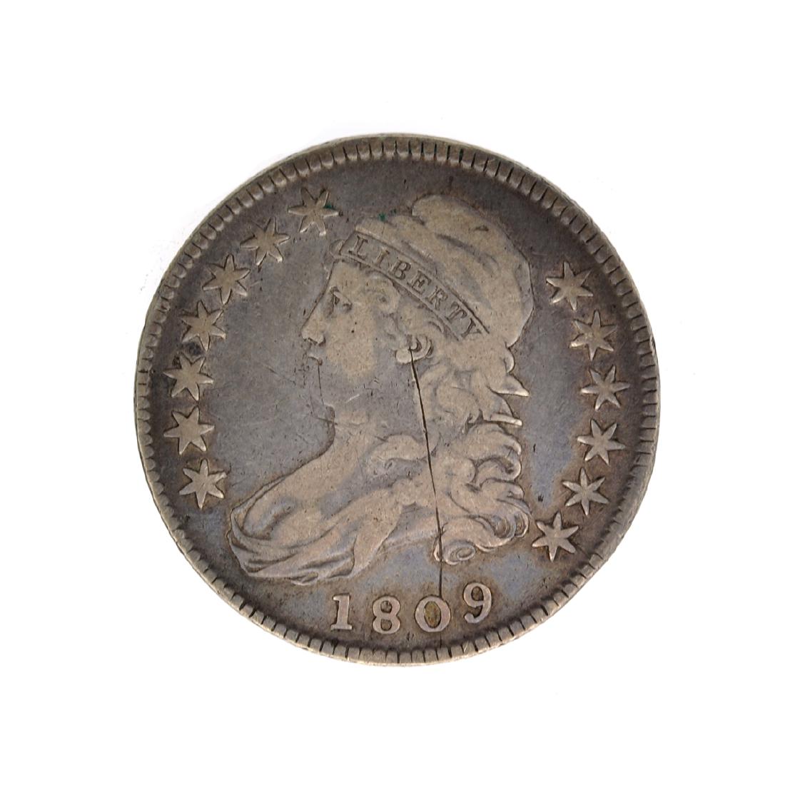 1809 Capped Bust Half Dollar Coin: Gov. File: C-52571 1809 Capped Bust Half Dollar Coin Asset Type: Coin Shipping: $9.95