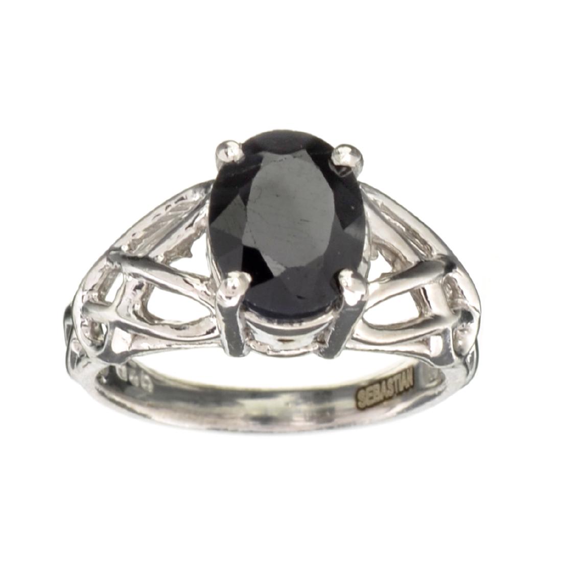 APP: 0.9k Fine Jewelry Designer Sebastian, 2.49CT Oval: Gov. File: H-30155 Fine Jewelry Designer Sebastian, 2.49CT Oval Cut Blue Sapphire And Sterling Silver Ring Retail Replacement Value: $0.9K Asset Type: Ring Shipping: $19.95