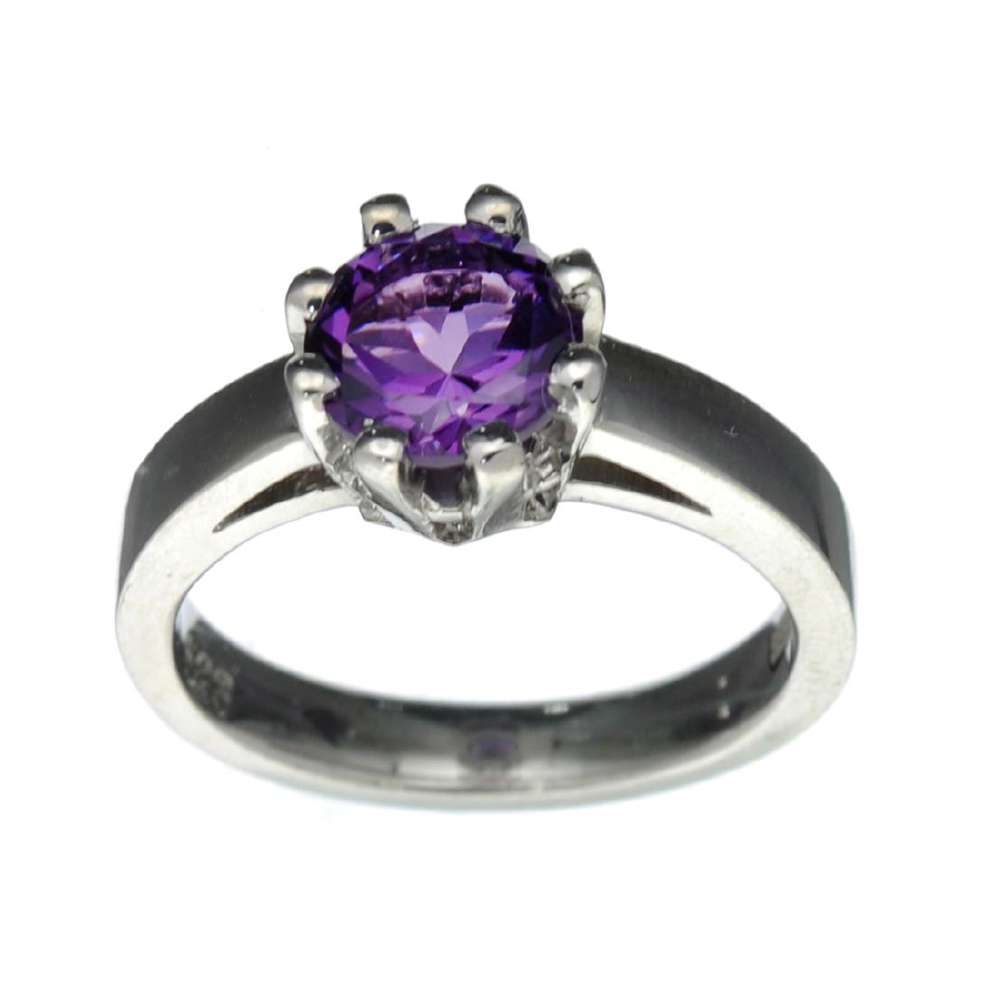 APP: 0.5k Fine Jewelry Designer Sebastian, 1.19CT Round: Gov. File: H-31643 Fine Jewelry Designer Sebastian, 1.19CT Round Cut Amethyst And Sterling Silver Ring Retail Replacement Value: $0.5K Asset Type: Ring Shipping: $19.95
