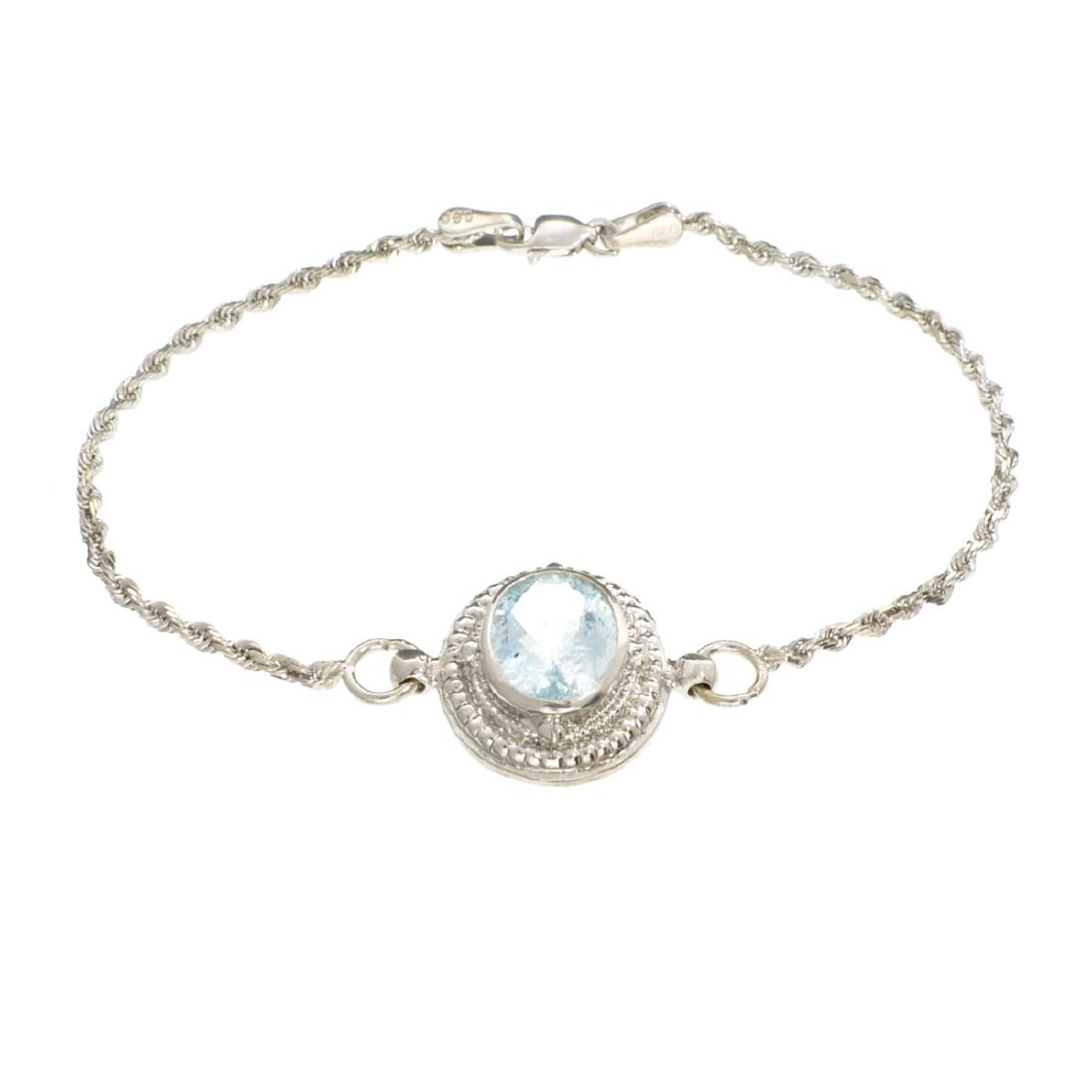 APP: 1.7k Fine Jewelry Designer Sebastian 3.13CT Oval: Gov. File: H-27894 Fine Jewelry Designer Sebastian 3.13CT Oval Cut Aquamarine and Sterling Silver Bracelet Retail Replacement Value: $1.7K Asset Type: Bracelet Shipping: $19.95