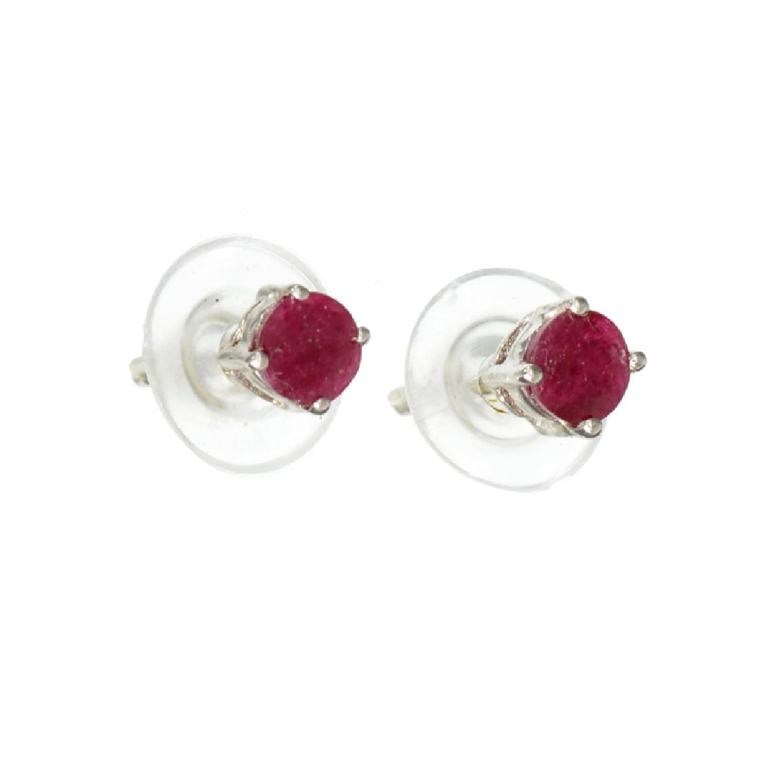 APP: 0.6k Fine Jewelry 0.50CT Round Cut Ruby And: Gov. File: H-04627 Fine Jewelry 0.50CT Round Cut Ruby And Platinum Over Sterling Silver Earrings Retail Replacement Value: $0.6K Asset Type: Earrings Shipping: $19.95