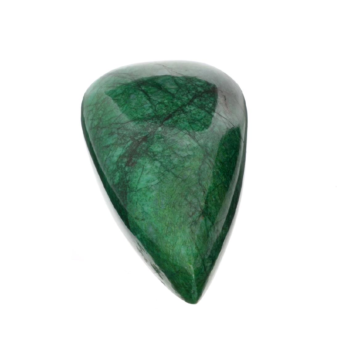 APP: 10.4k 2,189.50CT Pear Cut Cabochon Green Beryl: Gov. File: H-15849 2,189.50CT Pear Cut Cabochon Green Beryl Emerald Gemstone Retail Replacement Value: $10.4K Asset Type: Gemstone Shipping: $19.95