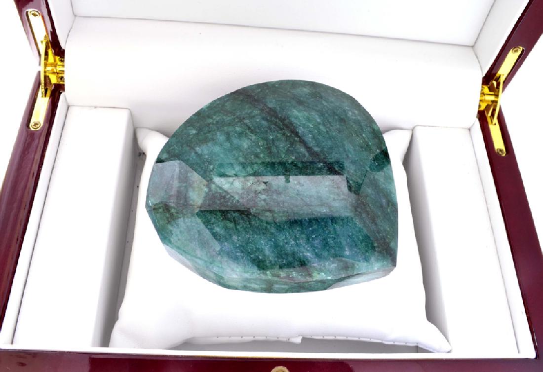 APP: 33.1k 1837.40CT Pear Cut Green Beryl Gemstone: Gov. File: 77140 1837.40CT Pear Cut Green Beryl Gemstone Retail Replacement Value: $33.1K Asset Type: Gemstone Shipping: $19.95