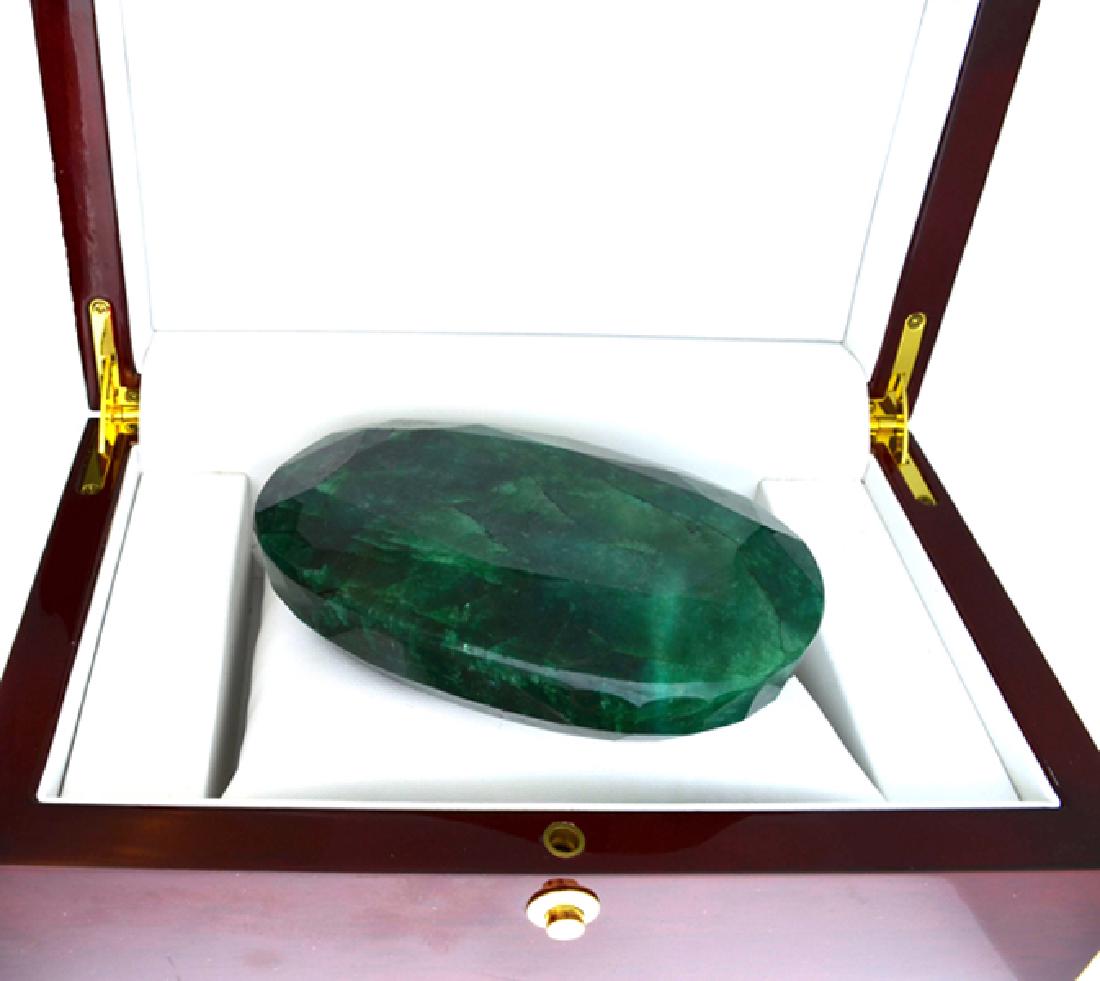 APP: 16.7k 2384.50CT Oval Cut Emerald Beryl Gemstone: Gov. File: 83967 2384.50CT Oval Cut Emerald Beryl Gemstone Retail Replacement Value: $16.7K Asset Type: Gemstone Shipping: $19.95