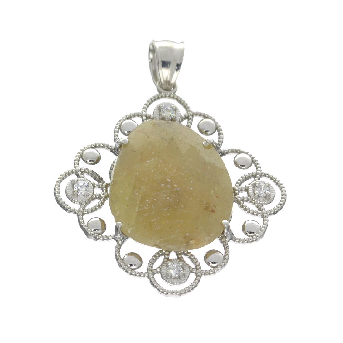 APP: 1.7k Fine Jewelry Designer Sebastian, 9.10CT: Gov. File: H-30582 Fine Jewelry Designer Sebastian, 9.10CT Sapphire And White Topaz Sterling Silver Pendant Retail Replacement Value: $1.7K Asset Type: Pendant Shipping: $19.95