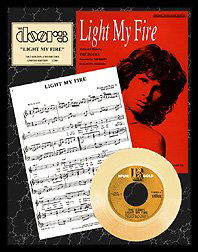 39 The Doors Light My Fire Gold Record With Lyrics Aug 26