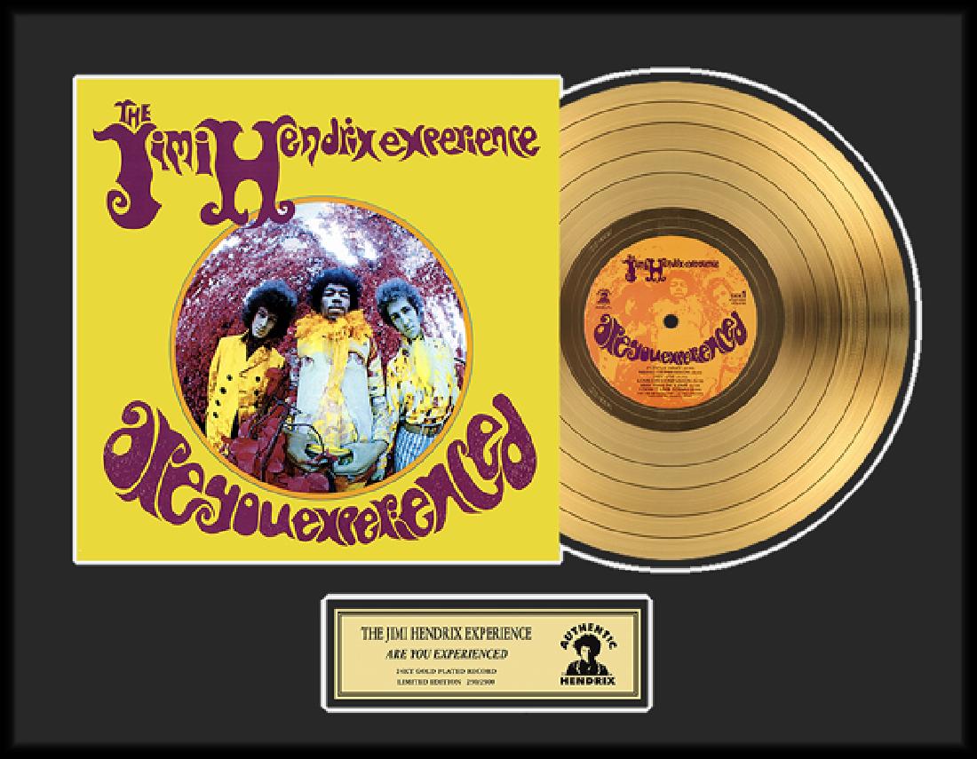 JIMI HENDRIX ''Are You Experienced'' Gold LP: Gov. File: S-00142 JIMI HENDRIX "Are You Experienced" Framed Gold Record Shipping: $24.95