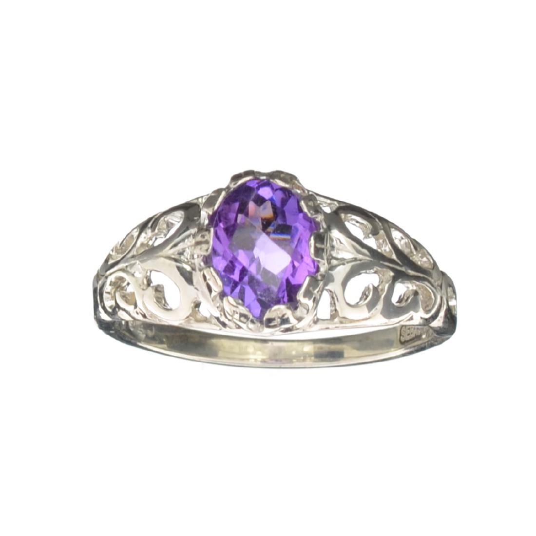 APP: 0.5k Fine Jewelry Designer Sebastian, 1.08CT Oval: Gov. File: H-29636 Fine Jewelry Designer Sebastian, 1.08CT Oval Cut Amethyst And Sterling Silver Ring Retail Replacement Value: $0.5K Asset Type: Ring Shipping: $19.95
