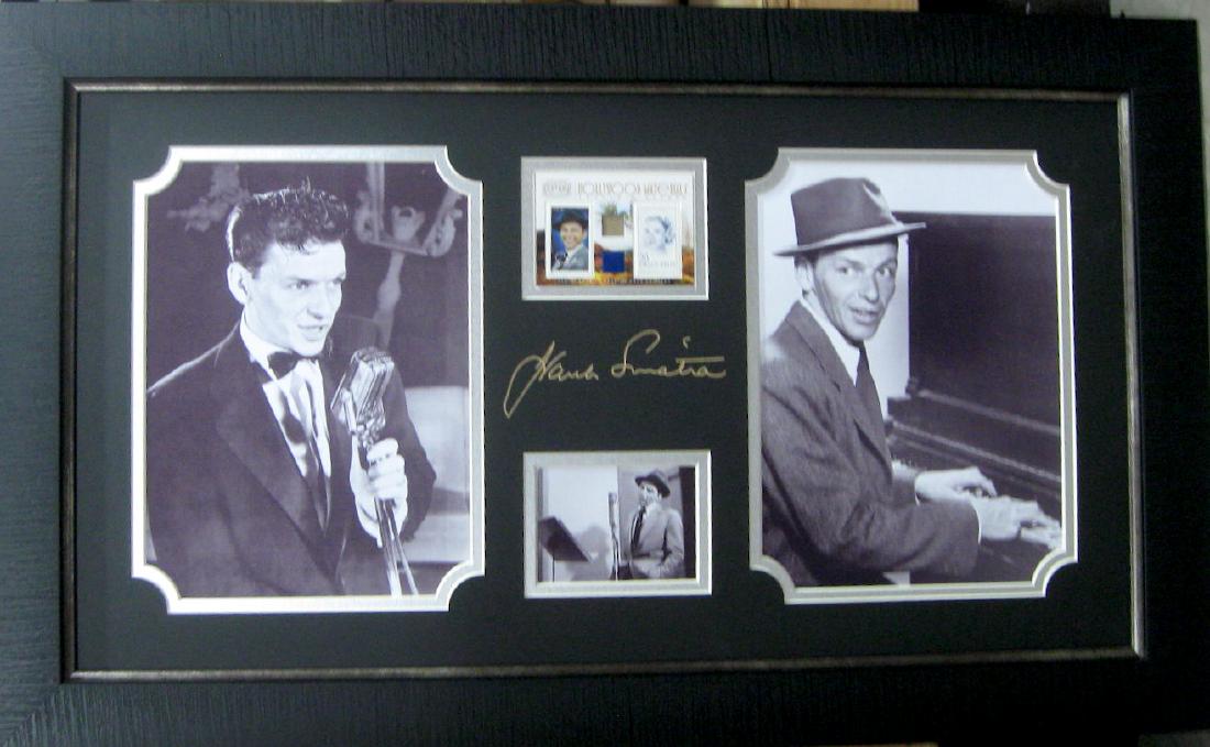 Engraved Frank Sinatra Signature With Real Swatch of: Gov. File: M-11742 Engraved Frank Sinatra Signature With Real Piece of Clothing Asset Type: Music Shipping: $24.95. Item may be pick up only, or require additional shipping charges due to weight or si