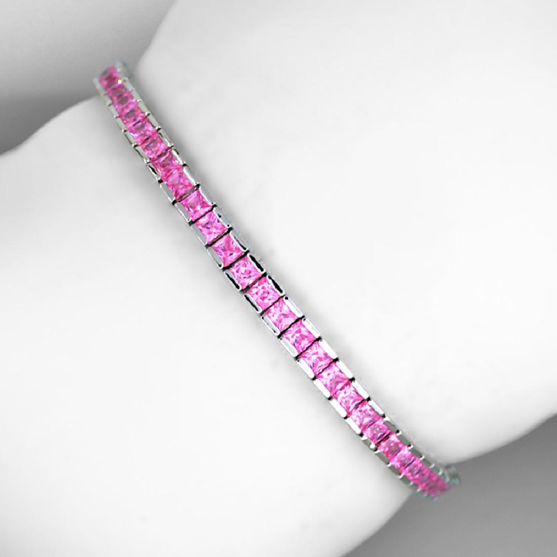 Custom Made Sterling Silver Opal Fancy French Cubic: Gov. File: 46509 Custom Made Sterling Silver Opal Fancy French Cubic Zirconium Tennis Bracelet Asset Type: Bracelet Shipping: $19.95