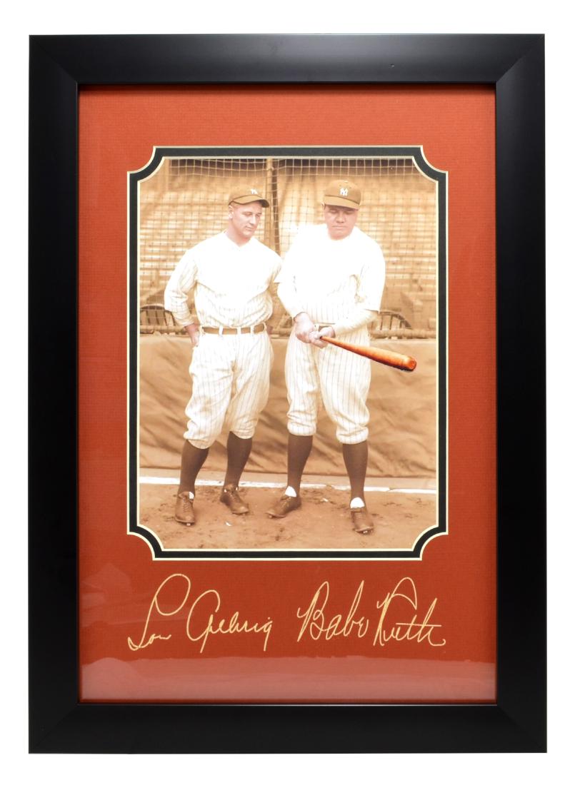 Rare Plate Signed Babe Ruth And Lou Gehrig Photo Great: Gov. File: M-11797 Rare Plate Signed Babe Ruth And Lou Gehrig Photo Great Memorabilia Asset Type: SportShipping: $24.95. Item may be pick up only, or require additional shipping charges due to weight