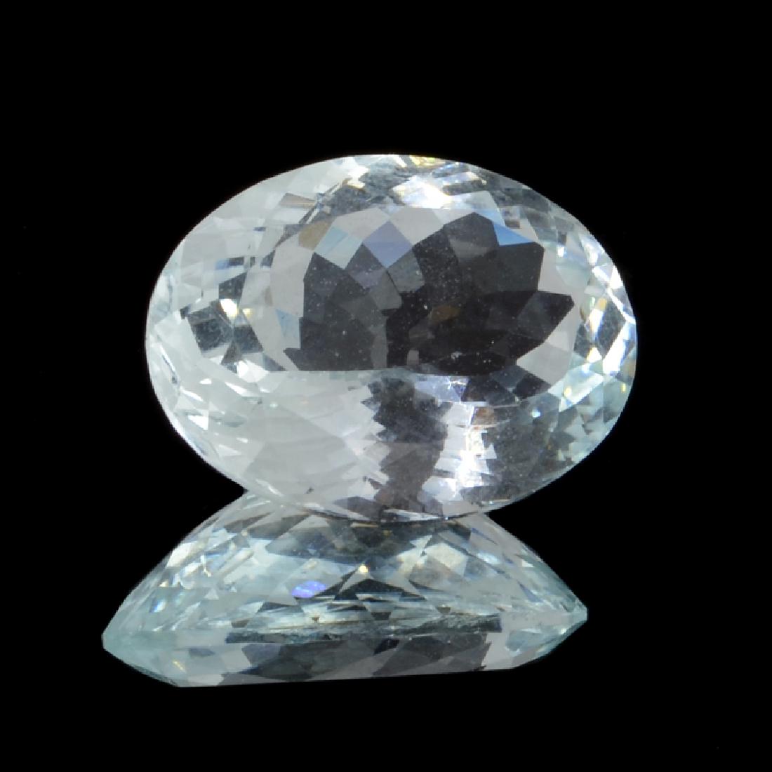 APP: 1.8k 8.00CT Oval Cut Aquamarine Beryl Gemstone: Gov. File: H-00831 8.00CT Oval Cut Aquamarine Beryl Gemstone Retail Replacement Value: $1.8K Asset Type: Gemstone Shipping: $19.95