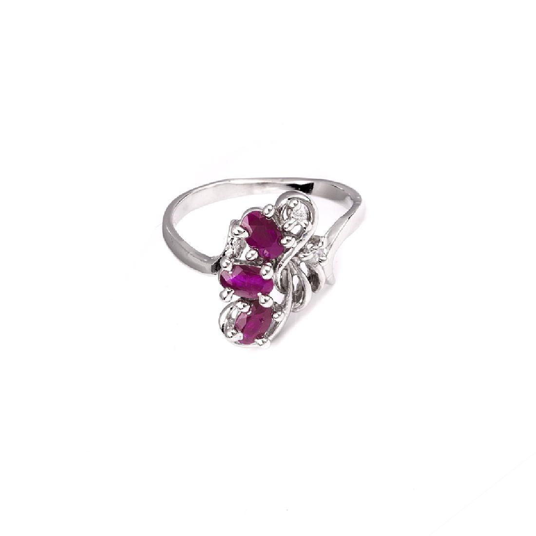APP: 0.9k Fine Jewelry 0.75CT Ruby And Topaz Platinum: Gov. File: H-00159 Fine Jewelry 0.75CT Ruby And Topaz Platinum Over Sterling Silver Ring Retail Replacement Value: $0.9K Asset Type: Ring Shipping: $19.95