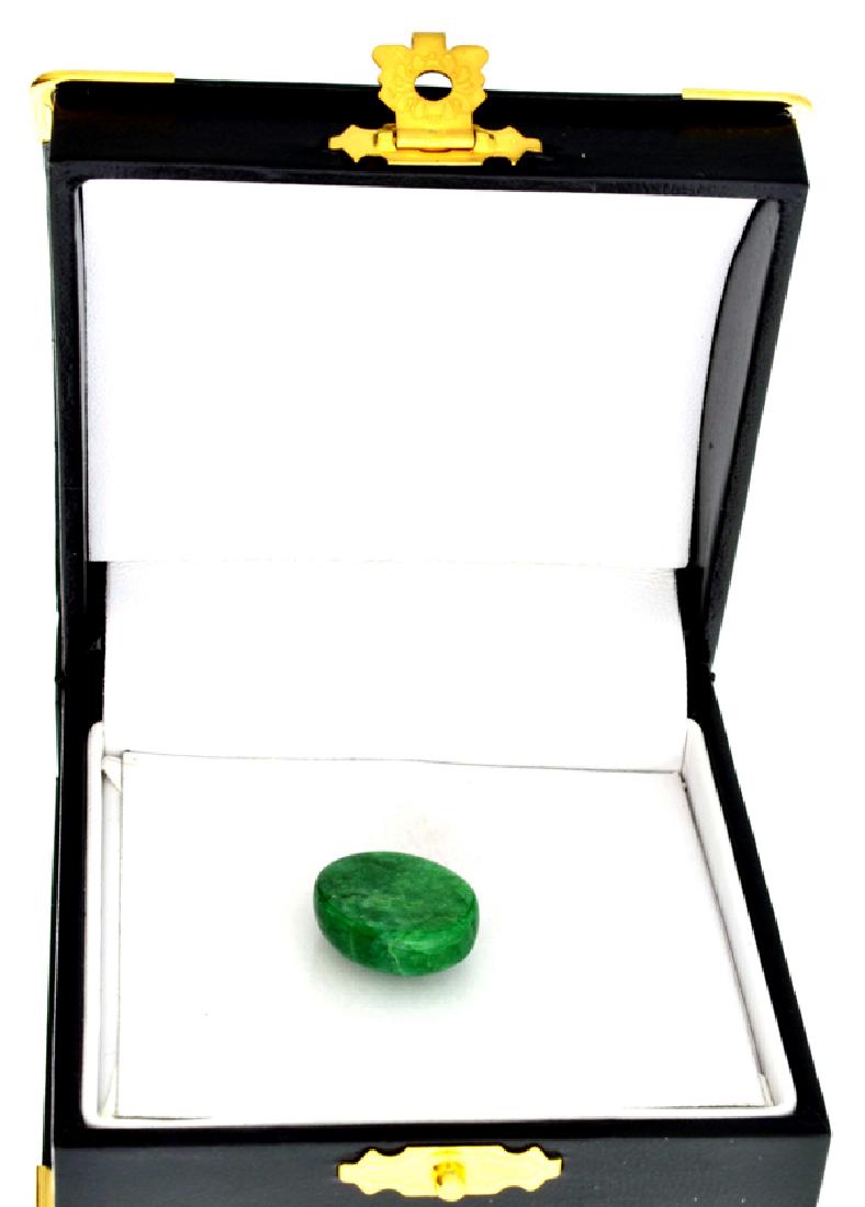APP: 0.8k 15.15CT Oval Cut Cabochon Green Beryl: Gov. File: 71241 15.15CT Oval Cut Cabochon Green Beryl Gemstone Retail Replacement Value: $0.8K Asset Type: Emerald Gemstone Shipping: $19.95