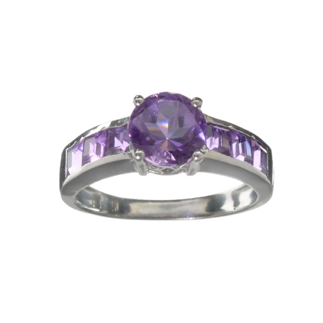 APP: 0.3k Fine Jewelry 2.15CT Purple Amethyst And: Gov. File: H-23618 Fine Jewelry 2.15CT Purple Amethyst And Sterling Silver Ring Retail Replacement Value: $0.3K Asset Type: Ring Shipping: $19.95