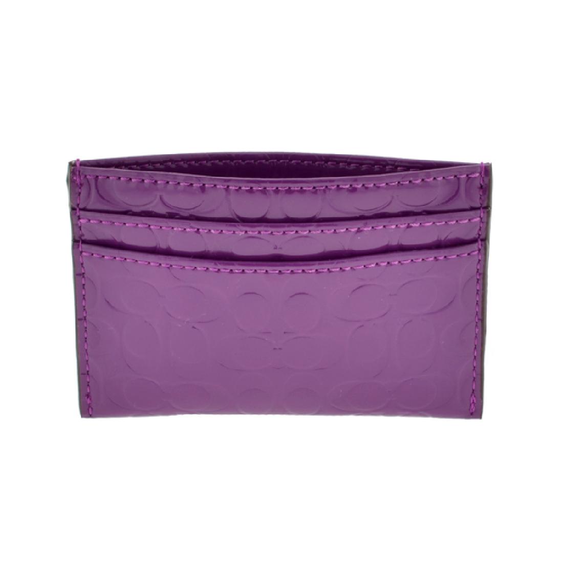 Brand New Coach Embossed Liquid Gloss Card Case: Gov. File: T-07842 Brand New Coach Embossed Liquid Gloss Card Case Asset Type: Card Case Shipping: $29.95