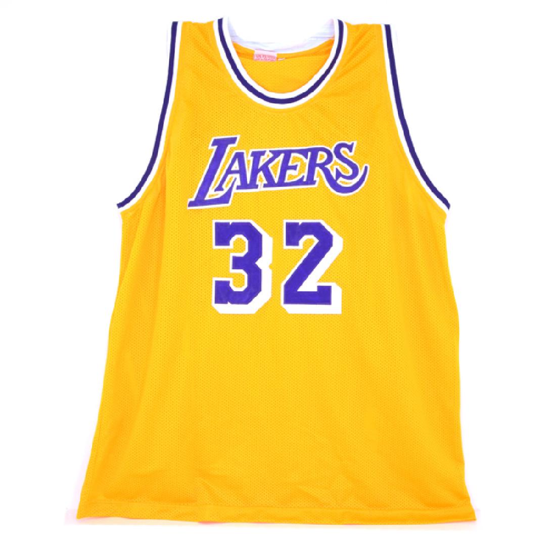 magic johnson signed jersey