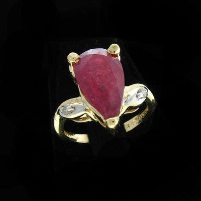 APP: $25k 14 kt. Gold, 5.30CT Ruby & 0.02CT Dia.