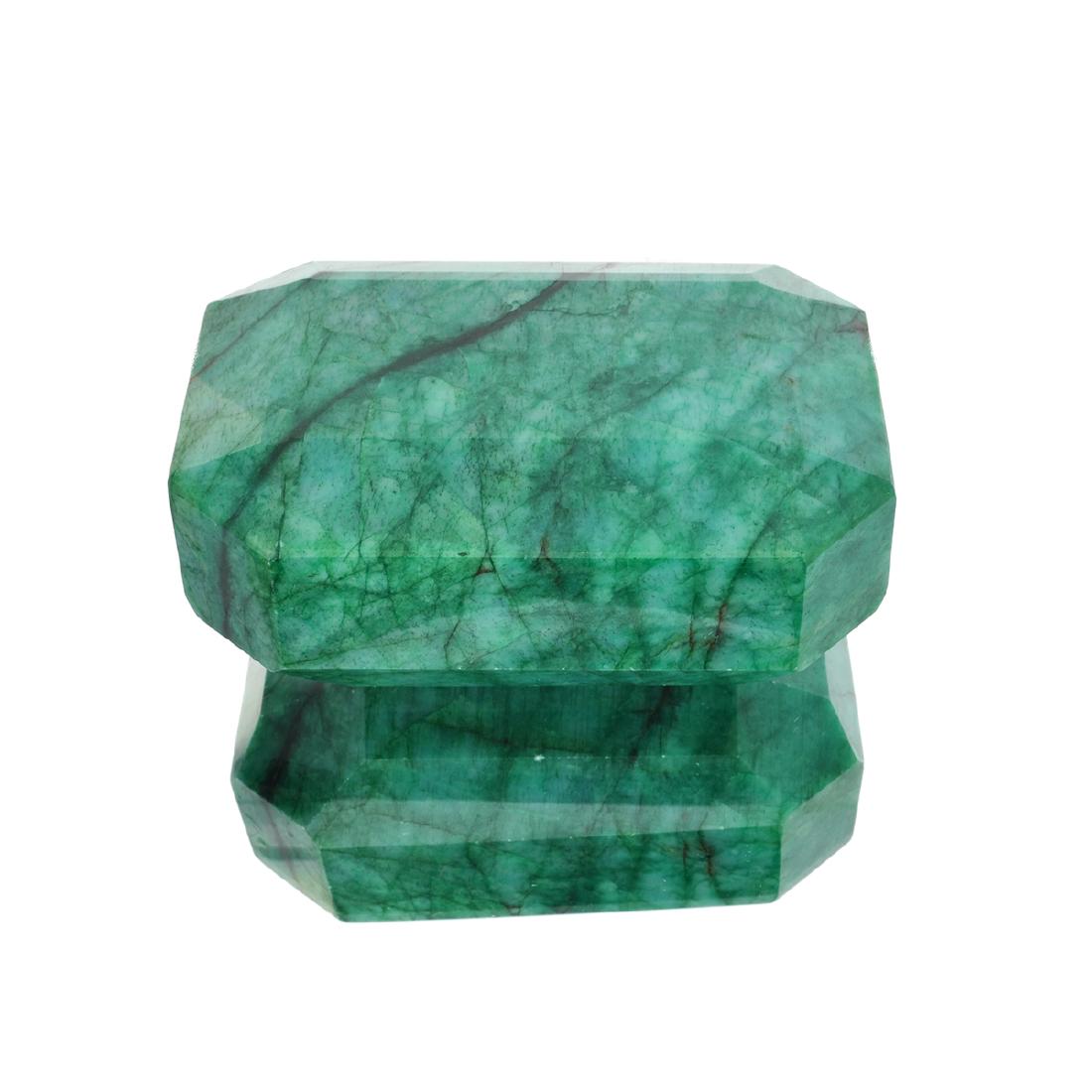 APP: 5.9k 2,367.19CT Rectangular Step Cut Green Beryl: Gov. File: H-38529 2,367.19CT Rectangular Step Cut Green Beryl Emerald Gemstone Retail Replacement Value: $5.9K Asset Type: Gemstone Shipping: $19.95