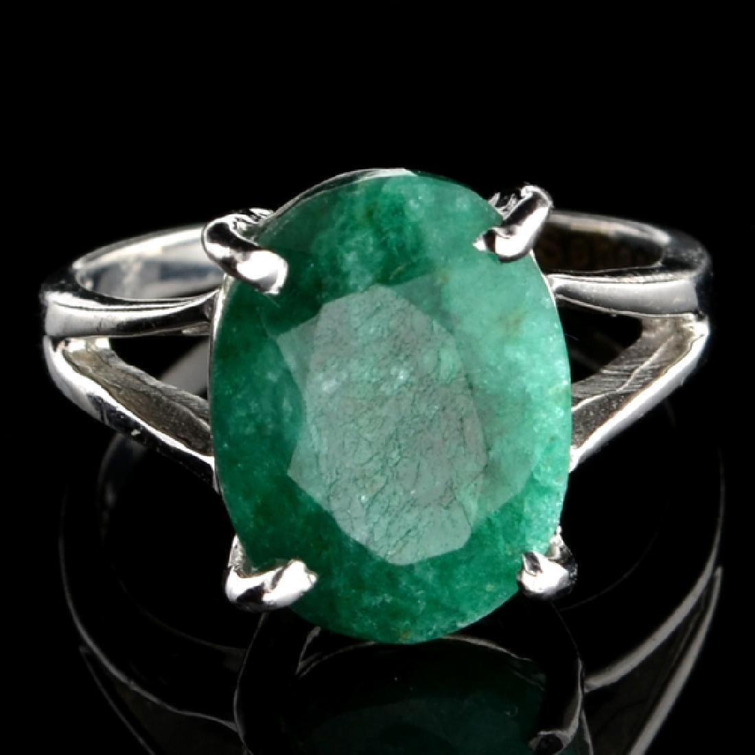 Fine Jewelry Designer Sebastian 5.50CT Oval Cut Green: Gov. File: K-02548 Fine Jewelry Designer Sebastian 5.50CT Oval Cut Green Beryl Emerald and Sterling Silver Ring Retail Replacement Value:$0.4K Asset Type: Ring Shipping: $19.95